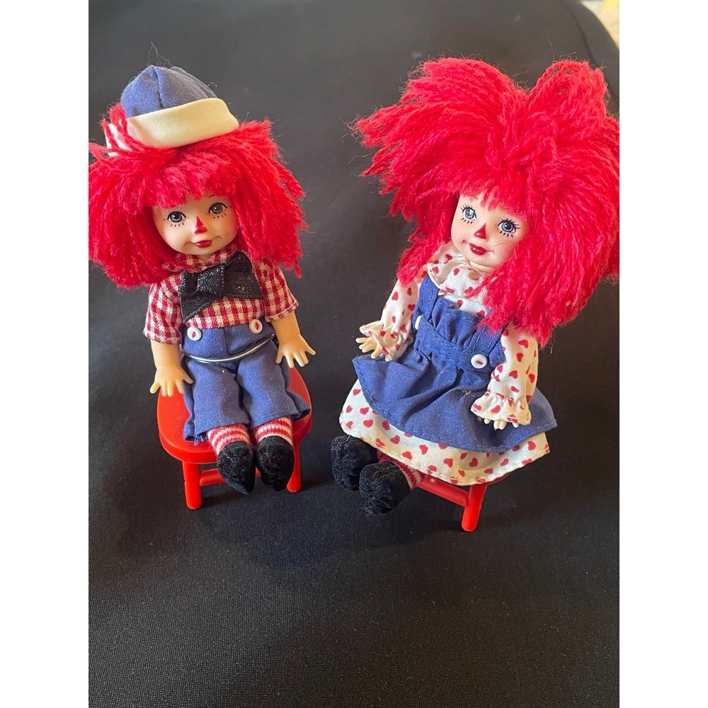 Raggedy Ann & Andy Barbie collectibles small dolls